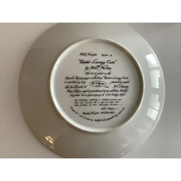 The Panda By Will Nelson Bradex Collector Plate Endangered Species 1988 Series - Picture 6 of 6